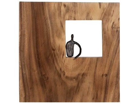 Luxecor Atlas Square Metal Wall Art Wood