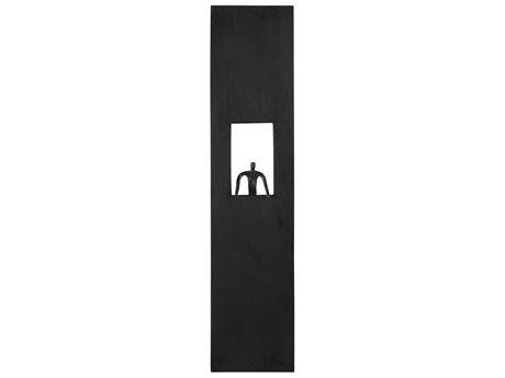 Phillips Collection Atlas Rectangular Black Metal Wall Art Wood