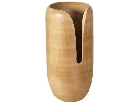 Phillips Collection Natural 12" High Interval Wood Vase