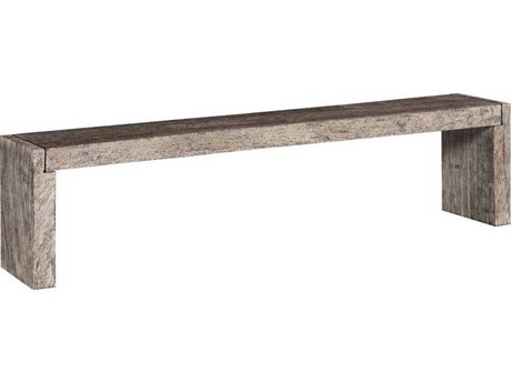 Phillips Collection Straightaway Gray Stone Accent Bench