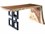 Phillips Collection 59" Natural Acrylic Acacia Wood Desk Shell Writing  PHCTH102743