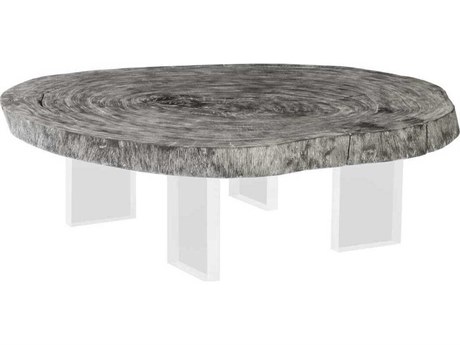 Luxecor Floating Wood Silver Gray Coffee Table
