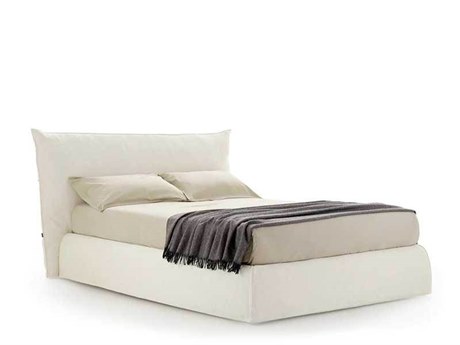 Pianca Piumotto Beige Upholstered Queen Platform Bed