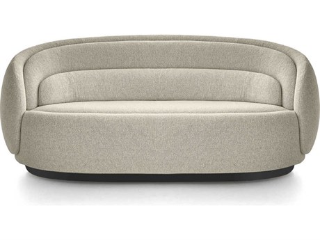Pianca Peonia Zea Black Plinth Beige Upholstered Sofa
