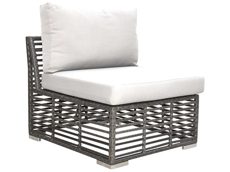 Panama Jack Graphite Wicker Cushion Lounge Chair