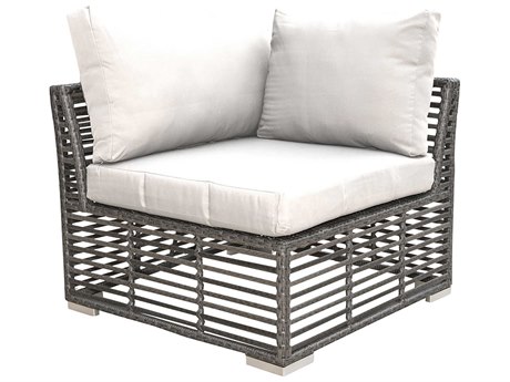 Panama Jack Graphite Wicker Cushion Lounge Chair