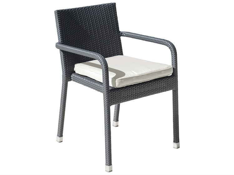 Panama Jack Onyx Wicker Cushion Dining Chair