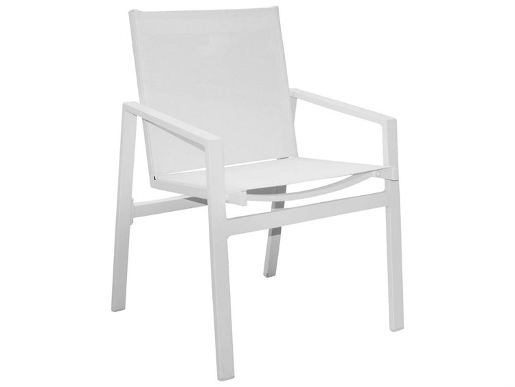 Panama Jack Mykonos Aluminum Sling Stackable Dining Arm Chair