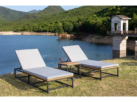Panama Jack Lakewood 3-Piece Chaise Outdoor Patio Lounge Set
