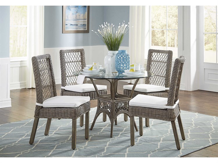 Panama Jack Sunroom Seaside Wicker Dining Set Pjpjs1201kbu6pd