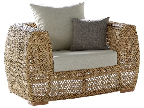 Panama Jack Sunroom Sumantra Rattan Wicker Cushion Lounge Chair