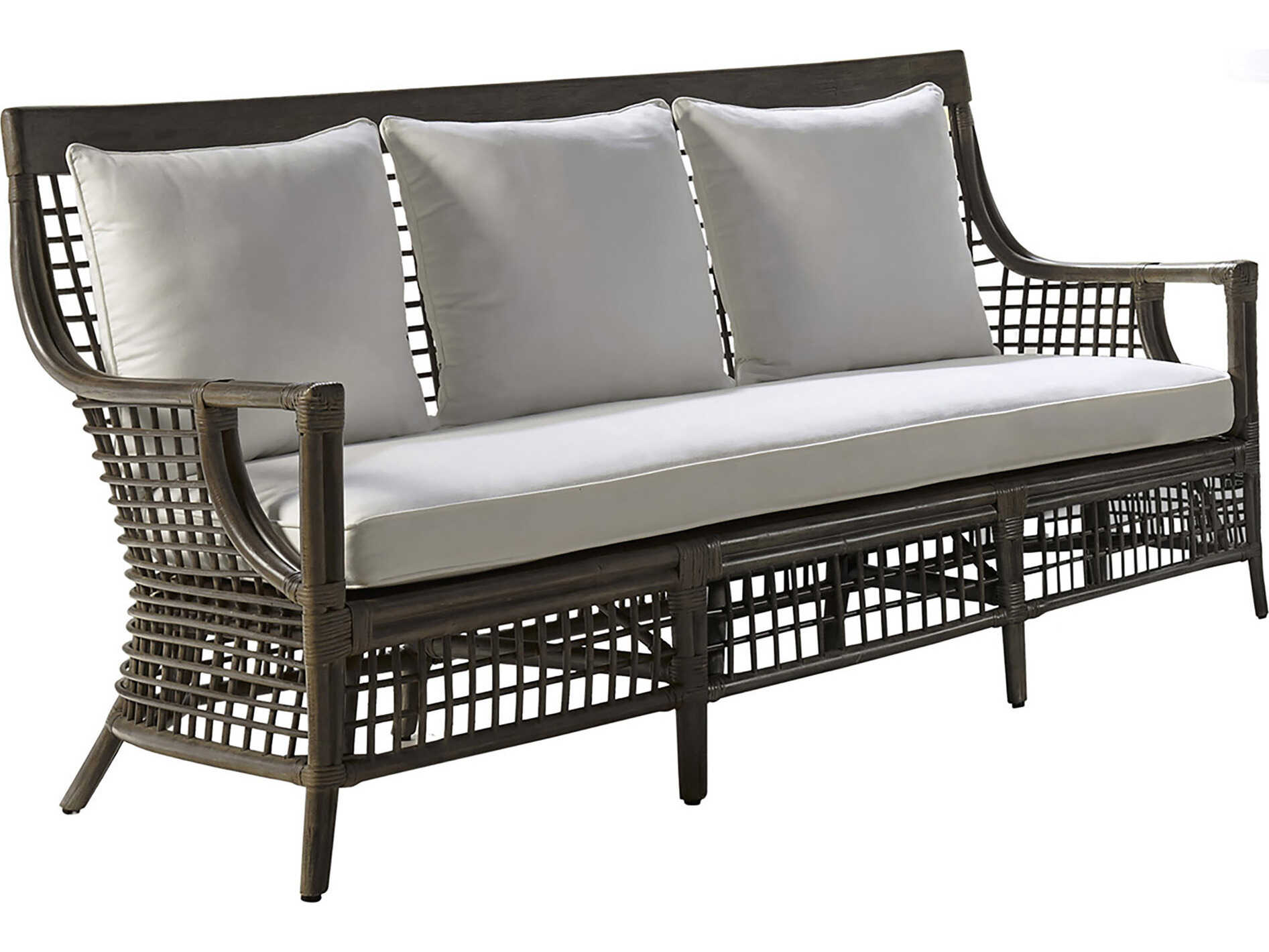 Panama Jack Sunroom Millbrook Wicker Cushion Sofa PJPJS7001KBUS