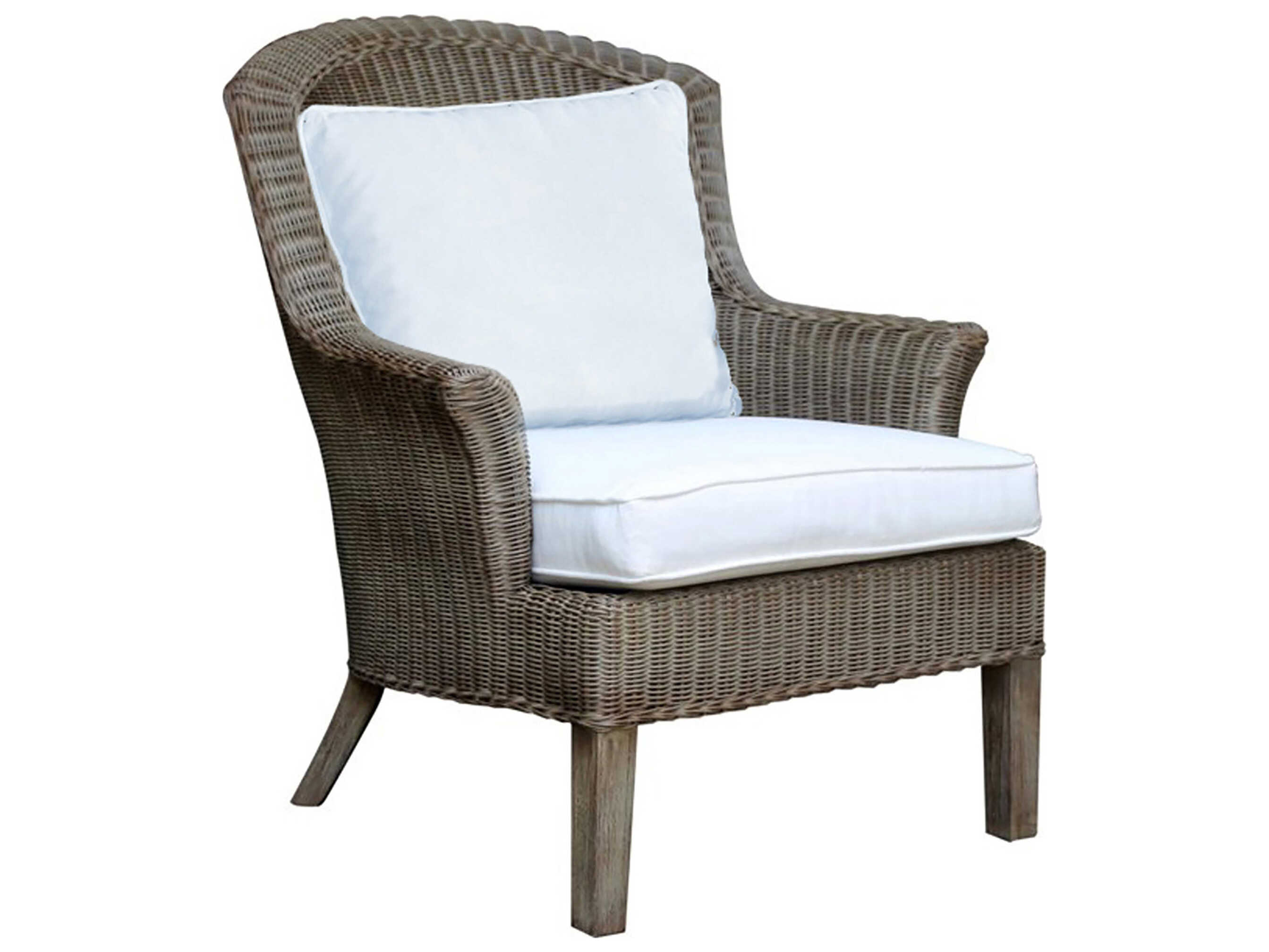 Panama Jack Sunroom Playa Largo Wicker Cushion Lounge Chair