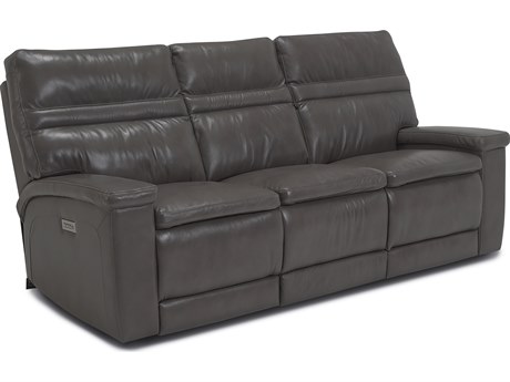 Palliser Leo Leather Upholstery Sofa Power Recliner with Headrest & Lumbar
