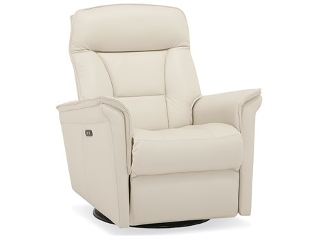 Palliser Stonegate Leather Upholstery Swivel Glider Power Recliner with Power Headrest