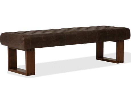 Palliser Wyatt Tufted Leather Upholstery Bench