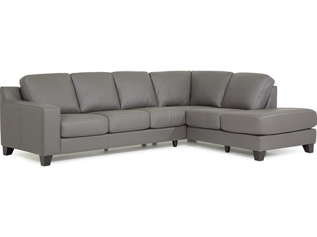 Palliser Reed Leather Upholstery Sectional Sofa