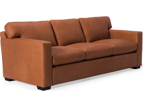 Palliser Madison Track Arm Leather Upholstery Stationary Sofa