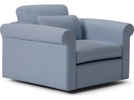 Palliser Ensemble Max Roll Arm Leather Upholstery Swivel Chair