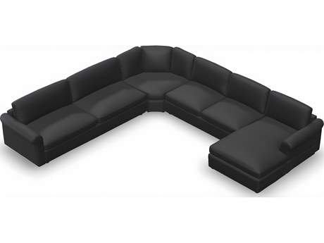 Palliser Ensemble Roll Arm Leather Upholstery Sectional Sofa
