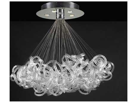 Plc Chandeliers Luxedecor Plc Lighting Elegance Polished Chrome 40 Wide Five Light Chandelier