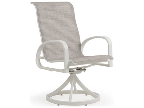 Watermark Living Sandoval Aluminum Sling Swivel Rocker Dining Arm Chair