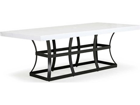 Watermark Living Santorini Aluminum Faux Stone 84''W x 44''D Rectangular Dining Table