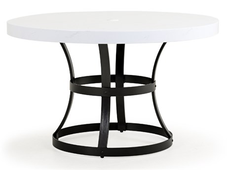 Watermark Living Santorini Aluminum Faux Stone 48'' Round Dining Table