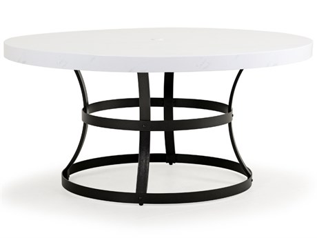 Watermark Living Santorini Aluminum Faux Stone 60'' Round Dining Table