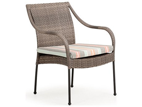 Watermark Living Augusta Wicker Outdoor Patio Dining Arm Chair