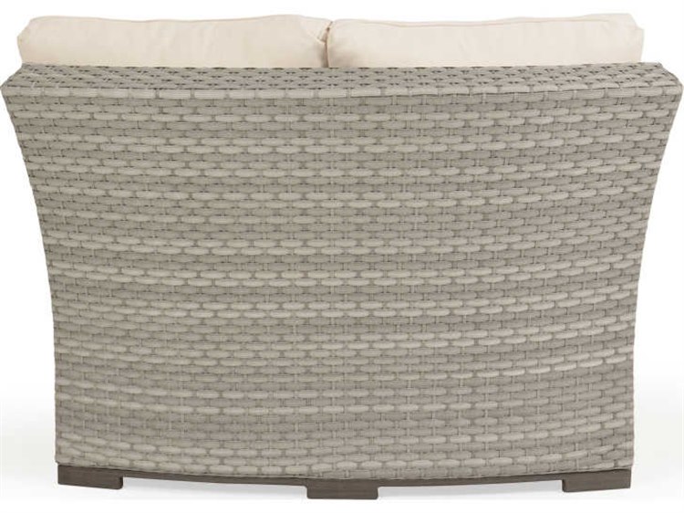 Watermark Living Adair Wicker 45 Degree Curved Lounge Chair PS641845W