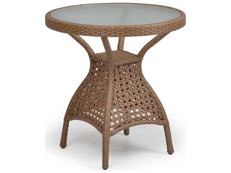 Palm Springs Rattan 6700 Series 28 5 X Round Bistro Table W Palm Springs Rattan 6700 Series 28 5 X Round Bistro Table W Glass Top 6728g