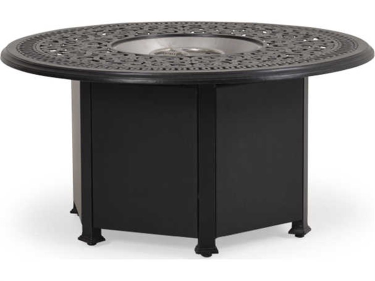 Watermark Living Dauphine Cast Aluminum 48'' Round Fire Pit Table
