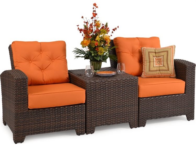 Watermark Living Seaside Wicker Outdoor Patio Lounge Set