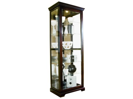 Pulaski Hardwood Cherry Brown Curio Display Cabinet