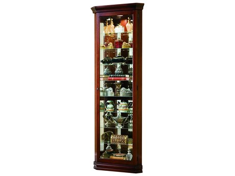 Pulaski Hardwood Victorian Brown Curio Display Cabinet