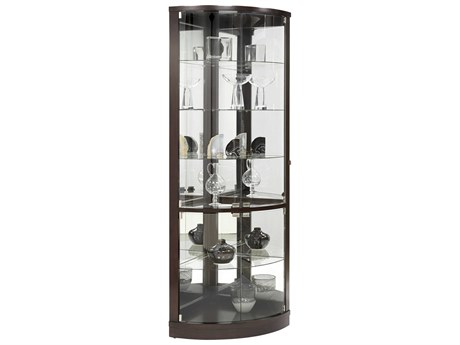 Pulaski Poplar Wood Brown Display Cabinet