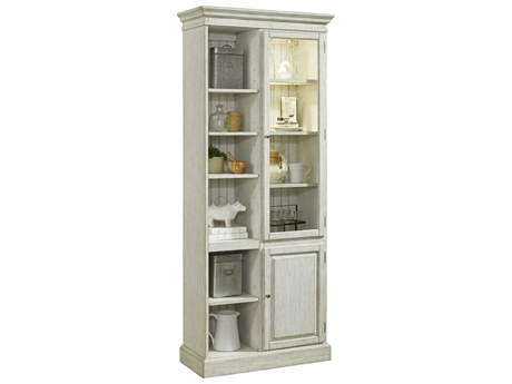 Pulaski Hardwood Gray Curio Display Cabinet
