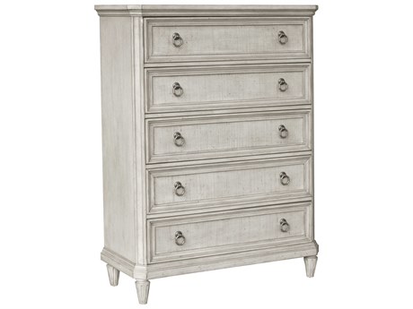 Pulaski Campbell Street 5-Drawers Antique Vanilla Cream White Birch Wood Accent Chest
