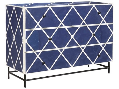 Pulaski Accents Navy Blue Mango Wood Accent Chest