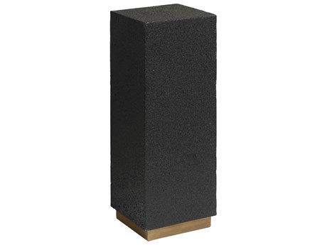 Pulaski Accents 9" Square Black Stone End Table