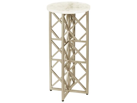 Pulaski Accents Round Gypsum Stone End Table