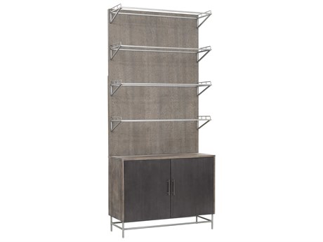 Pulaski Accents River Rock Brown Bookcase