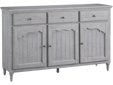 Pulaski Accents 62" Rubberwood Light Grey Sideboard