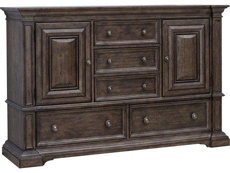 Pulaski Woodbury 5-Drawers Rubberwood Dresser