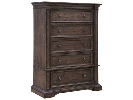 Pulaski Woodbury 5-Drawers Cowboy Boots Brown Rubberwood Accent Chest