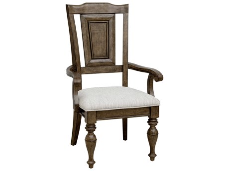 Pulaski Woodbury Wood Beige Upholstered Side Dining Chair