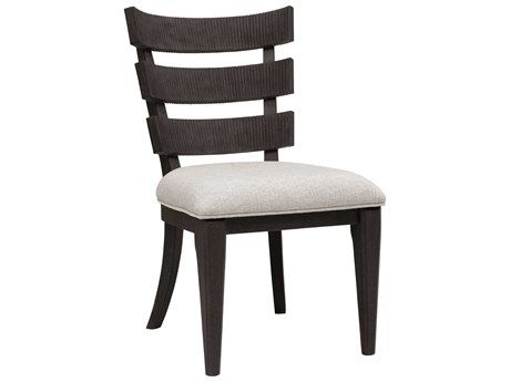 Pulaski West End Loft Wood Rubberwood White Upholstered Side Dining Chair