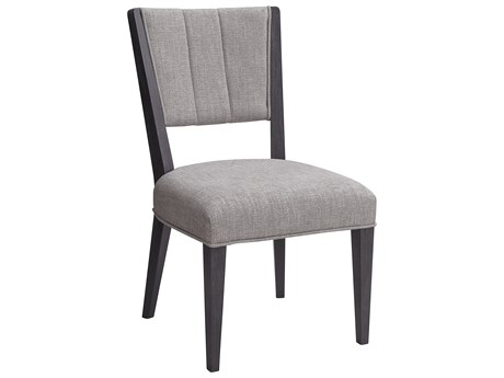 Pulaski Quincy Rubberwood Black Upholstered Side Dining Chair