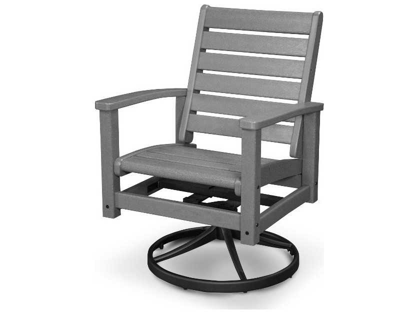 POLYWOOD® Signature Recycled Plastic Swivel Rocker Chair PW1930